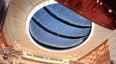 lighting of the athens opera house