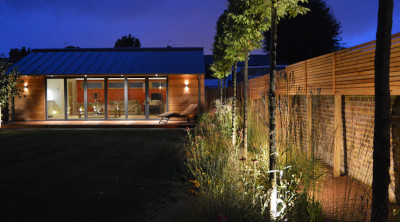 outdoor ecological garden lighting setup